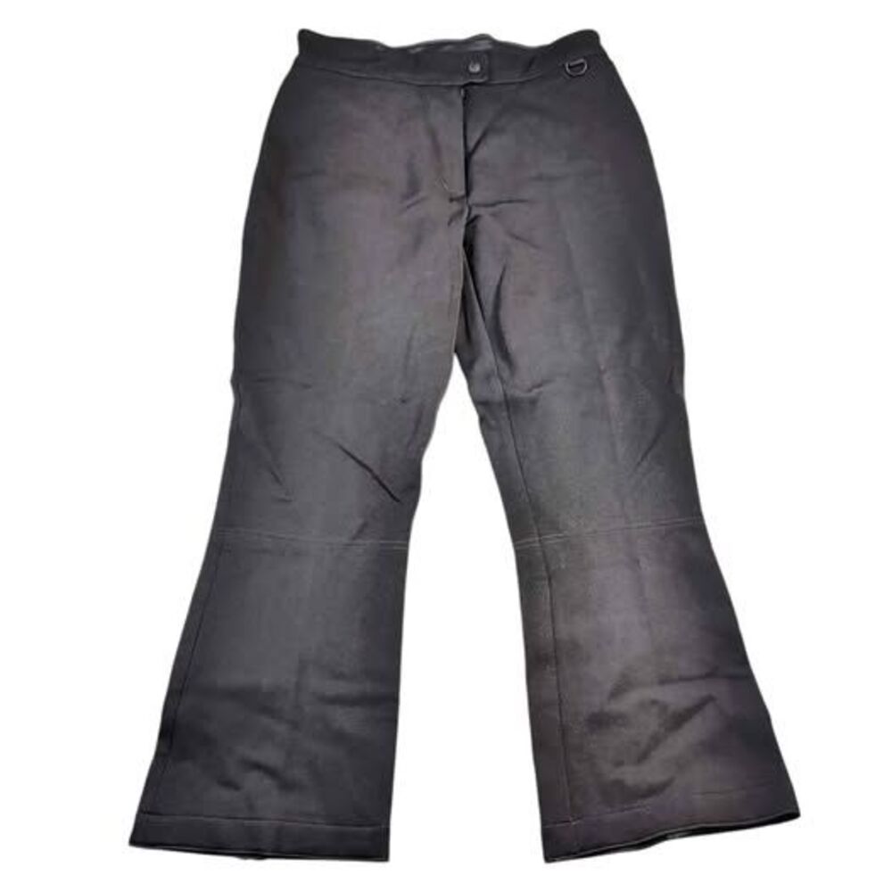 AFRC Women's Black Ski Pants Size 14 Regular Water Repellant Snow Wool Blend